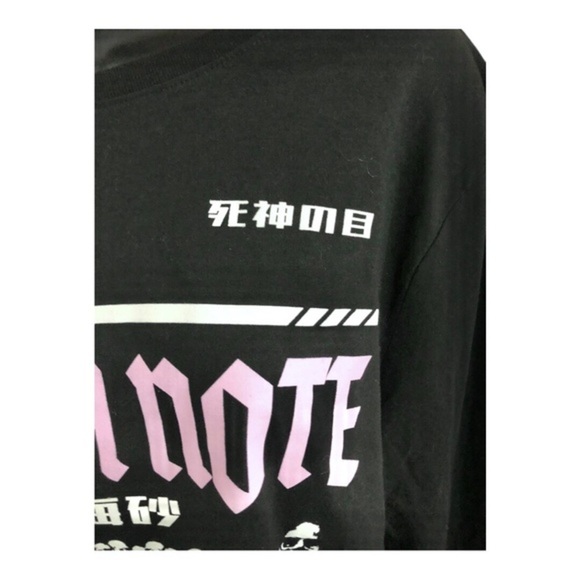 Death Note Misa Amane pink graphic print black long‎ sleeve tshirt size XL new - Picture 7 of 17